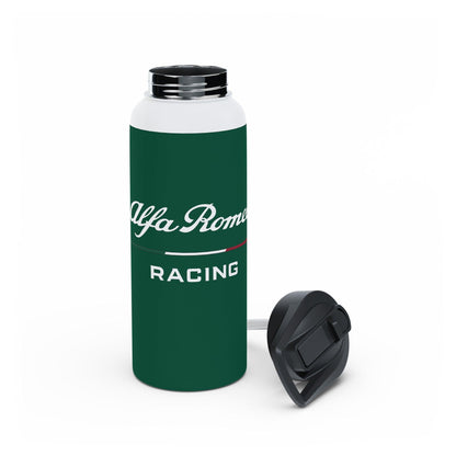 Alfa Romeo Racing Stainless Steel Tumbler - 12oz, 18oz, 32oz, F1 Livery Green - AI Print Spot