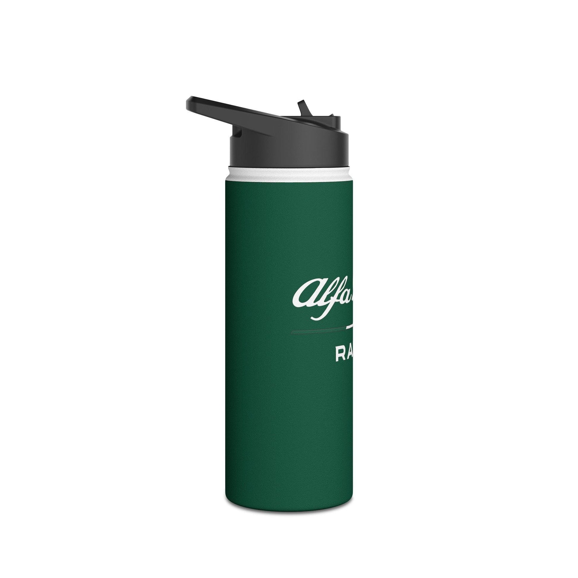 Alfa Romeo Racing Stainless Steel Tumbler - 12oz, 18oz, 32oz, F1 Livery Green - AI Print Spot