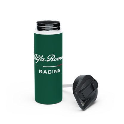 Alfa Romeo Racing Stainless Steel Tumbler - 12oz, 18oz, 32oz, F1 Livery Green - AI Print Spot