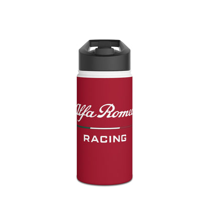 Alfa Romeo Racing Stainless Steel Tumbler - 12oz, 18oz, 32oz, F1 Livery Red - AI Print Spot