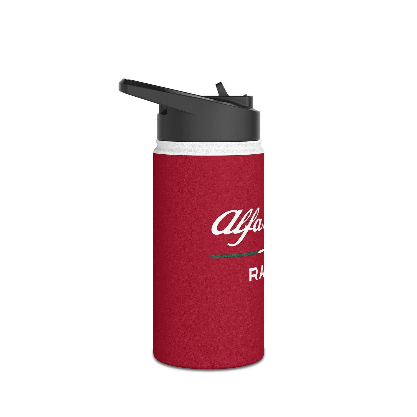 Alfa Romeo Racing Stainless Steel Tumbler - 12oz, 18oz, 32oz, F1 Livery Red - AI Print Spot