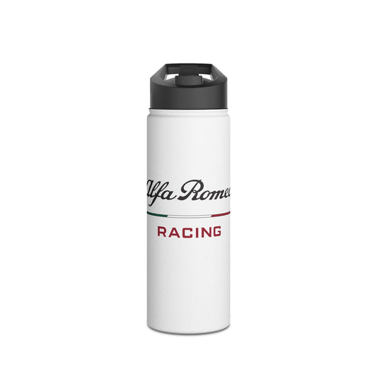 Alfa Romeo Racing Stainless Steel Tumbler - 12oz, 18oz, 32oz, F1 Livery White - AI Print Spot