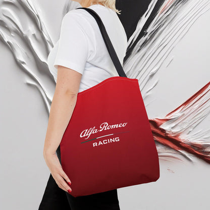 Alfa Romeo Racing Tote Bag - Rosso Etna, Durable Polyester, Multiple Sizes - AI Print Spot