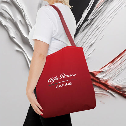 Alfa Romeo Racing Tote Bag - Rosso Etna, Durable Polyester, Multiple Sizes - AI Print Spot