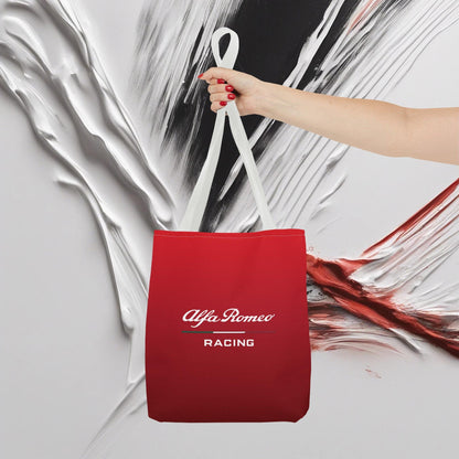 Alfa Romeo Racing Tote Bag - Rosso Etna, Durable Polyester, Multiple Sizes - AI Print Spot