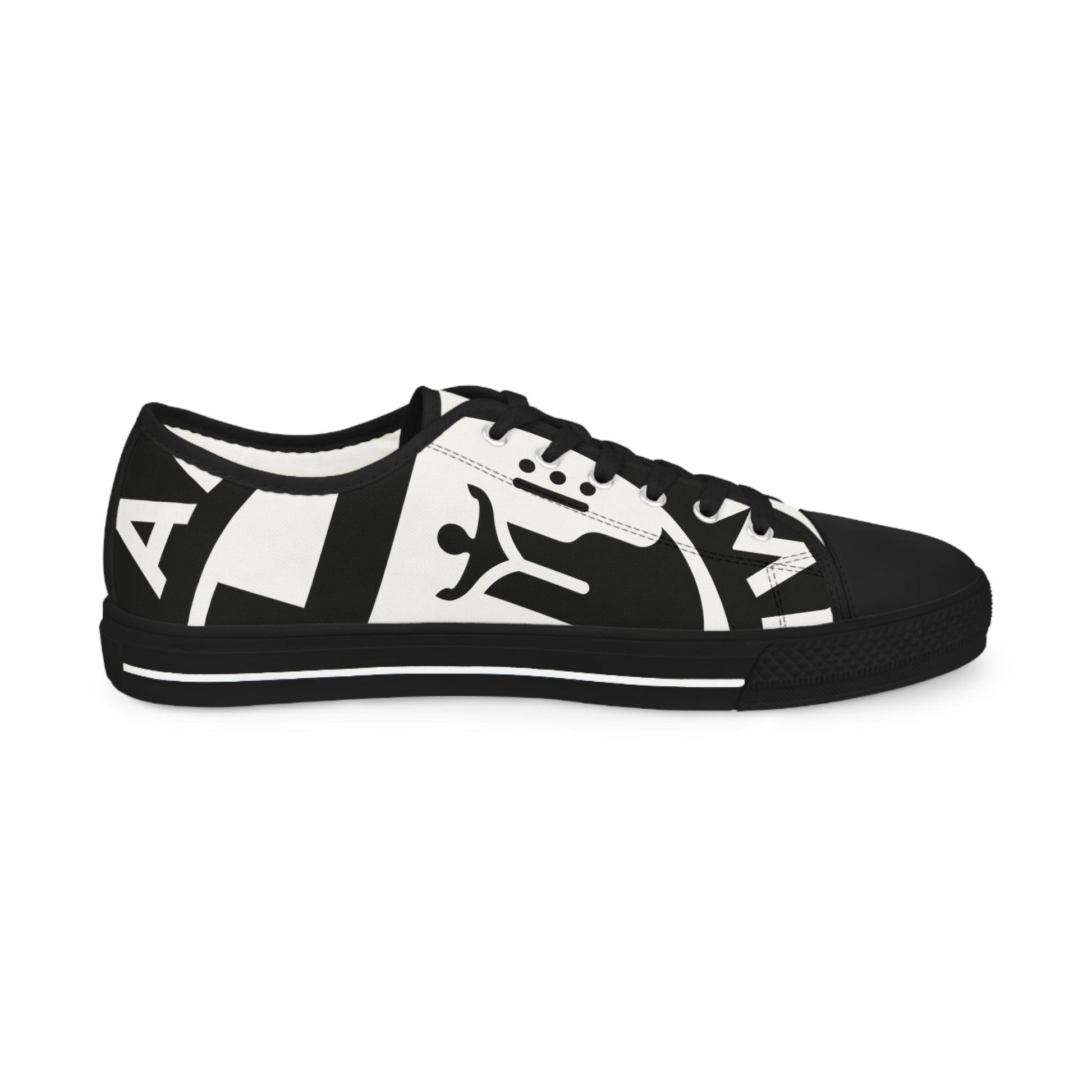 Alfa Romeo Script Low Top Canvas Sneaker - Customizable Men’s Footwear - Comfortable & Durable Design - Perfect for a Drive or Unique Sneaker Fans - AI Print Spot