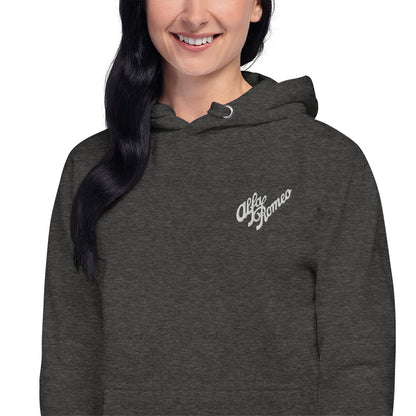 Alfa Romeo Vintage Logo Hoodie with Iconic Embroidery - AI Print Spot