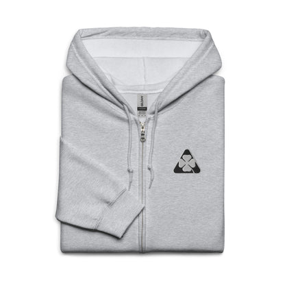 Black & White Alfa Romeo Quadrifoglio Heavy Blend Zip Hoodie - AI Print Spot