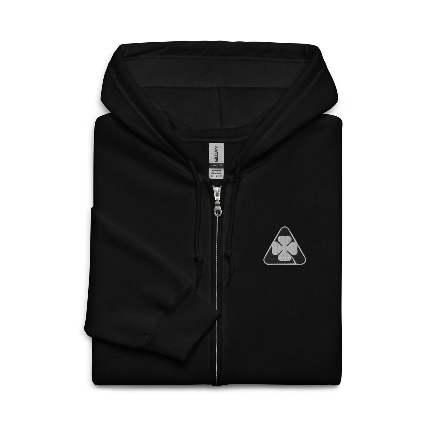 Black & White Alfa Romeo Quadrifoglio Heavy Blend Zip Hoodie - AI Print Spot