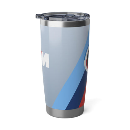 BMW 20oz Tumbler in Brooklyn Grey - 50 Jahre - M Piping & Logo - Limited Edition - Stainless Steel - Car Enthusiast - G80 Fans - AI Print Spot