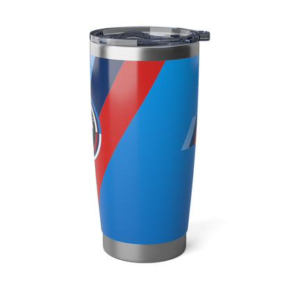 BMW 20oz Tumbler in Daytona Blue - 50 Jahre - M Piping & Logo - Limited Edition - Stainless Steel - Car Enthusiast - G80 Fans - AI Print Spot