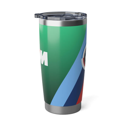 BMW 20oz Tumbler in M3 Isle of Man Green - 50 Jahre - M Piping & Logo - Limited Edition - Stainless Steel - M GX Car Enthusiast - AI Print Spot