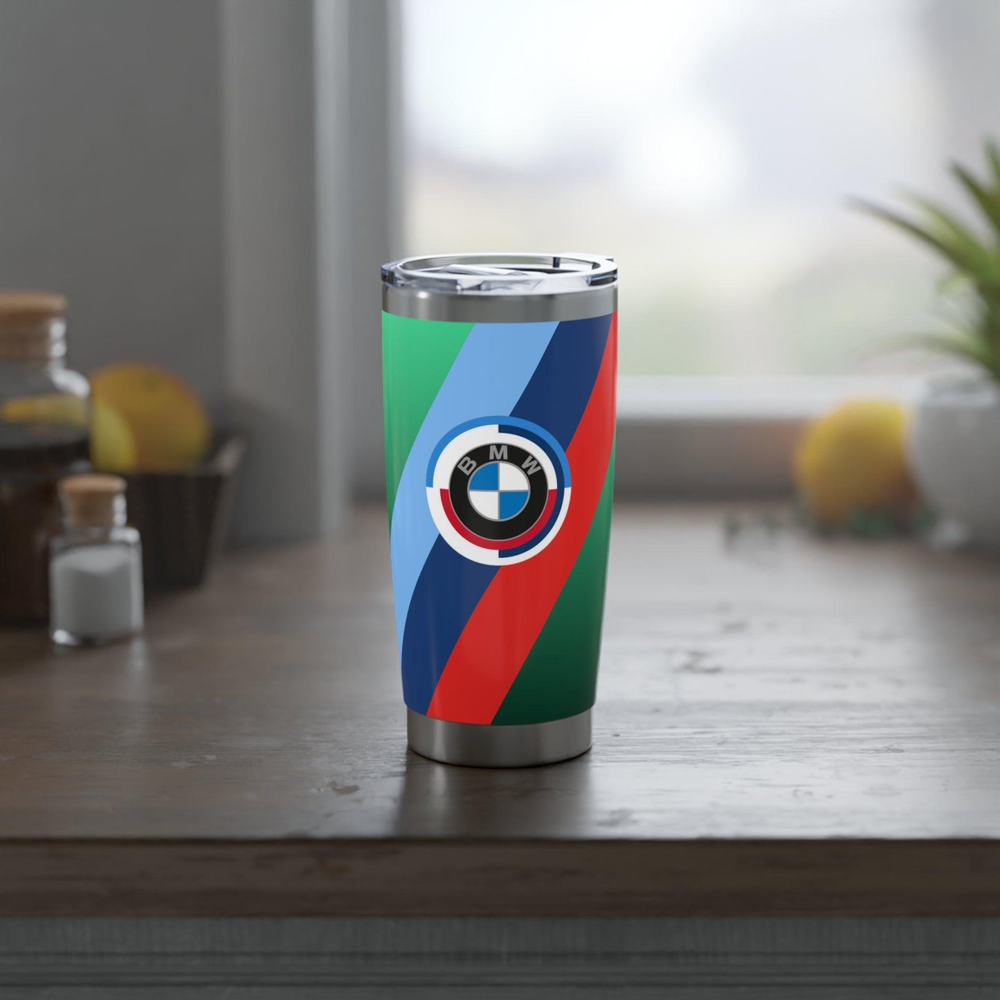 BMW 20oz Tumbler in M3 Isle of Man Green - 50 Jahre - M Piping & Logo - Limited Edition - Stainless Steel - M GX Car Enthusiast - AI Print Spot