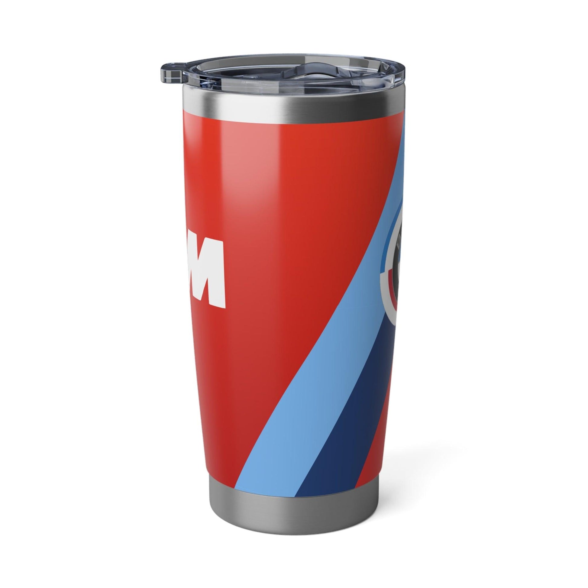 BMW 20oz Tumbler in Toronto Red - 50 Jahre - M Piping & Logo - Limited Edition - Stainless Steel - Car Enthusiast - G80 Fans - AI Print Spot