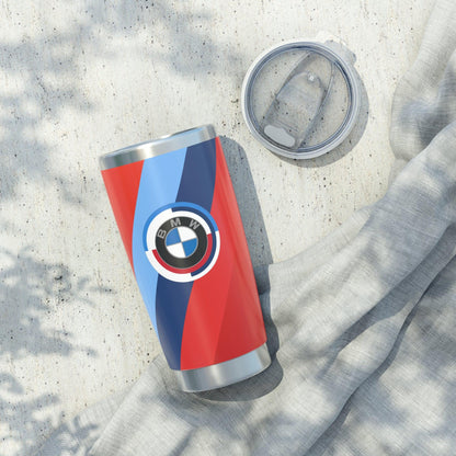 BMW 20oz Tumbler in Toronto Red - 50 Jahre - M Piping & Logo - Limited Edition - Stainless Steel - Car Enthusiast - G80 Fans - AI Print Spot