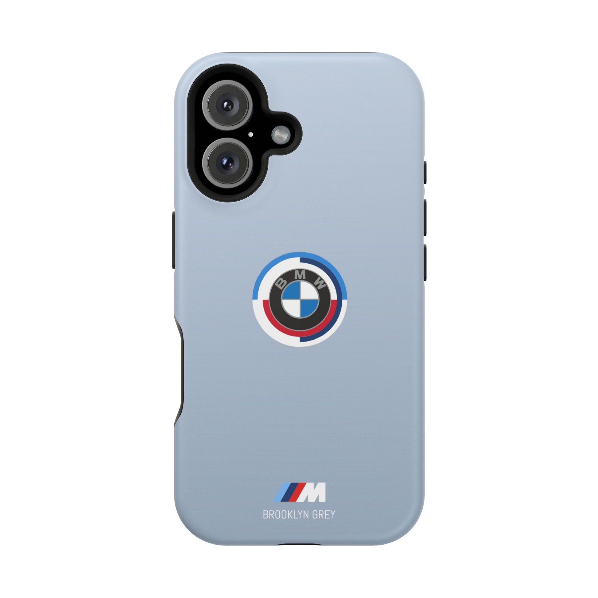 BMW G8X Brooklyn Grey iPhone MagSafe Tough Case - 50 Jahre Logo and M Piping - AI Print Spot