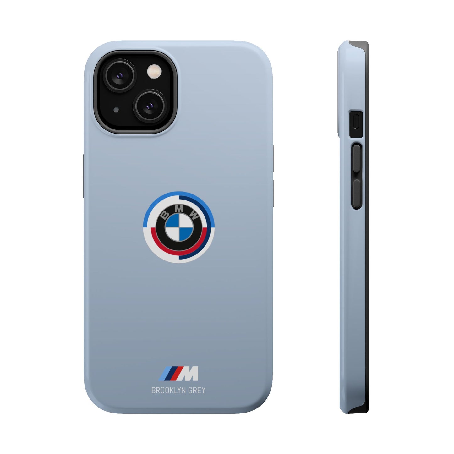 BMW G8X Brooklyn Grey iPhone MagSafe Tough Case - 50 Jahre Logo and M Piping - AI Print Spot