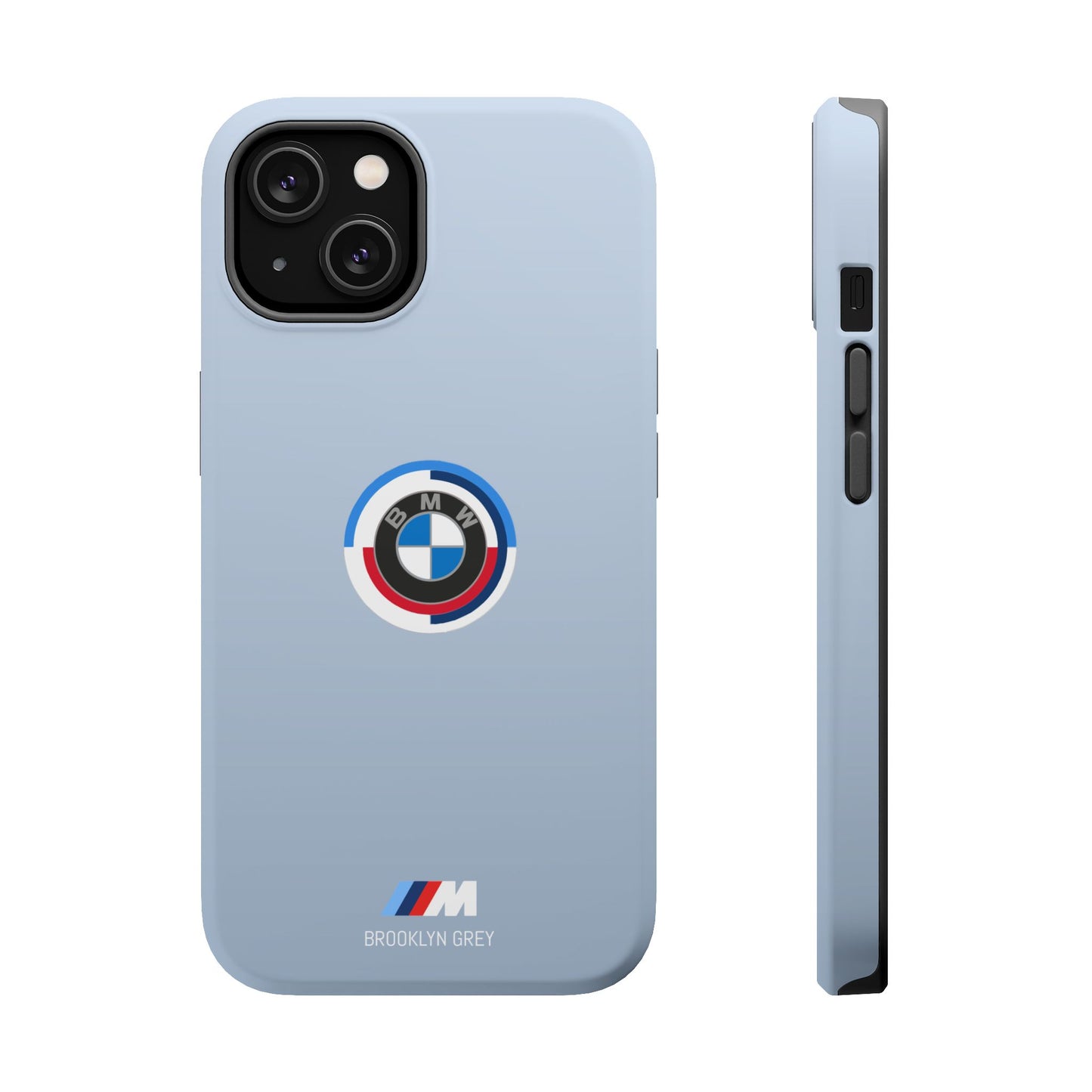 BMW G8X Brooklyn Grey iPhone MagSafe Tough Case - 50 Jahre Logo and M Piping - AI Print Spot