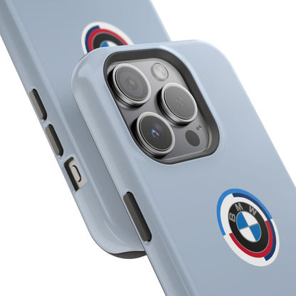 BMW G8X Brooklyn Grey iPhone MagSafe Tough Case - 50 Jahre Logo and M Piping - AI Print Spot