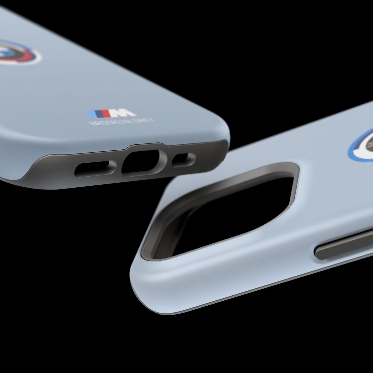 BMW G8X Brooklyn Grey iPhone MagSafe Tough Case - 50 Jahre Logo and M Piping - AI Print Spot