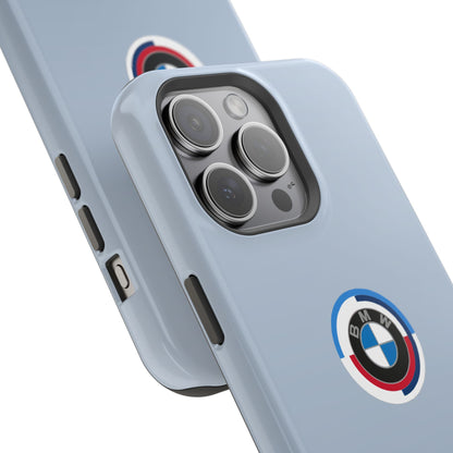 BMW G8X Brooklyn Grey iPhone MagSafe Tough Case - 50 Jahre Logo and M Piping - AI Print Spot