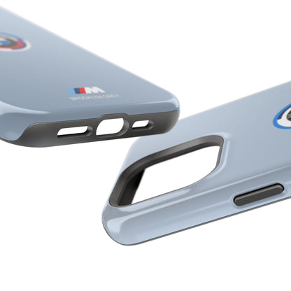 BMW G8X Brooklyn Grey iPhone MagSafe Tough Case - 50 Jahre Logo and M Piping - AI Print Spot