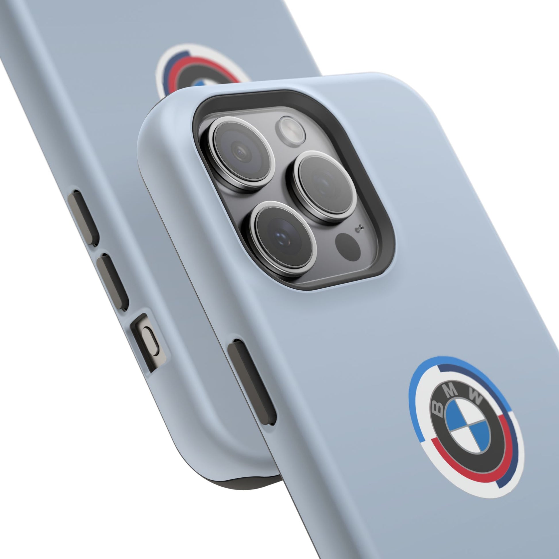 BMW G8X Brooklyn Grey iPhone MagSafe Tough Case - 50 Jahre Logo and M Piping - AI Print Spot