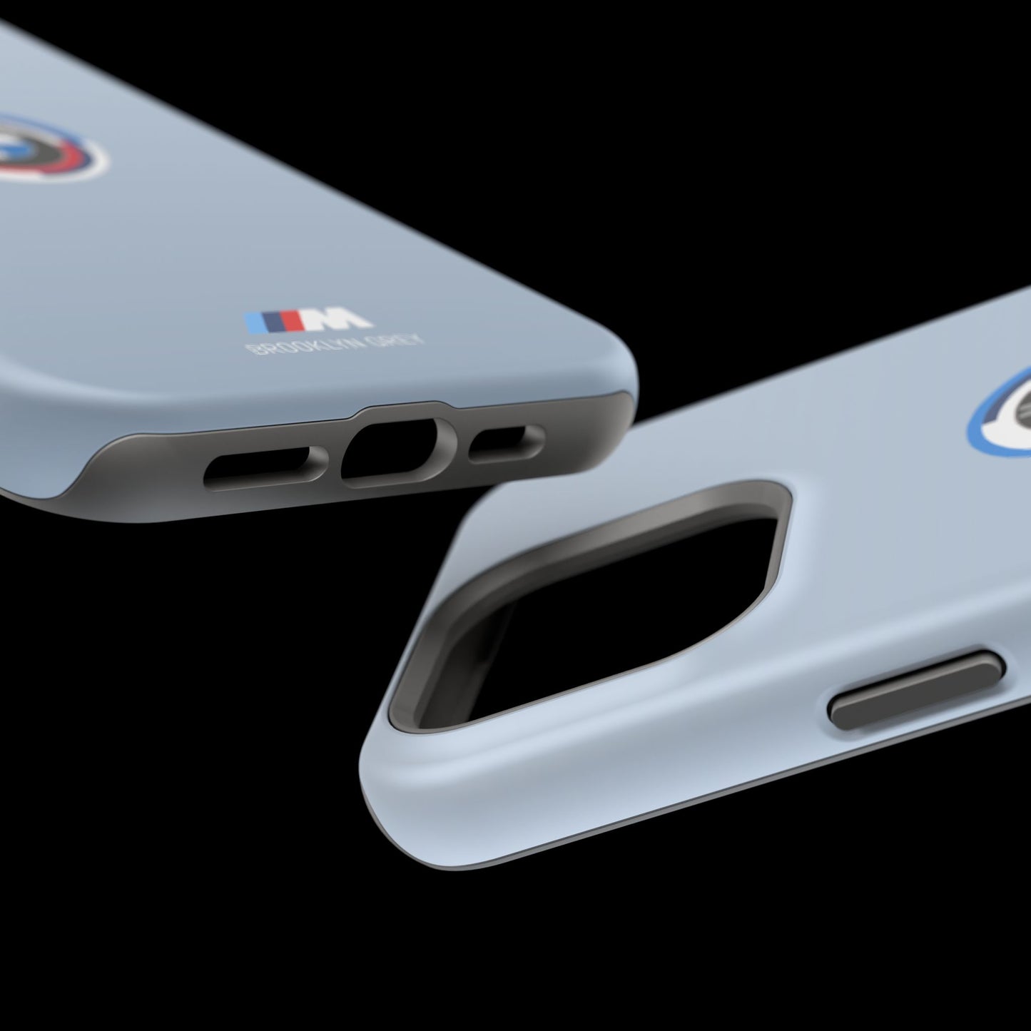 BMW G8X Brooklyn Grey iPhone MagSafe Tough Case - 50 Jahre Logo and M Piping - AI Print Spot