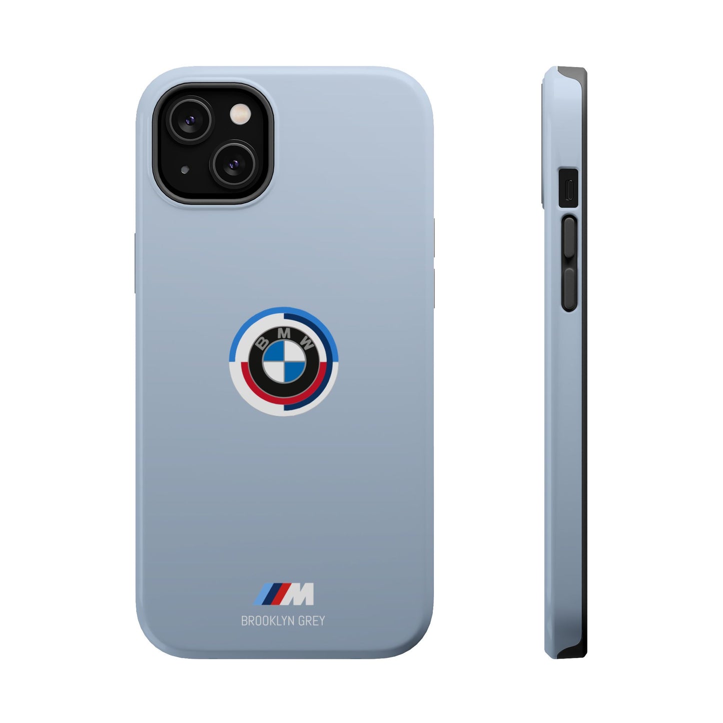 BMW G8X Brooklyn Grey iPhone MagSafe Tough Case - 50 Jahre Logo and M Piping - AI Print Spot