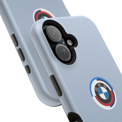 BMW G8X Brooklyn Grey iPhone MagSafe Tough Case - 50 Jahre Logo and M Piping - AI Print Spot