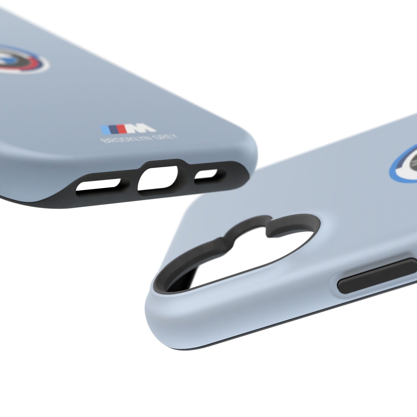 BMW G8X Brooklyn Grey iPhone MagSafe Tough Case - 50 Jahre Logo and M Piping - AI Print Spot