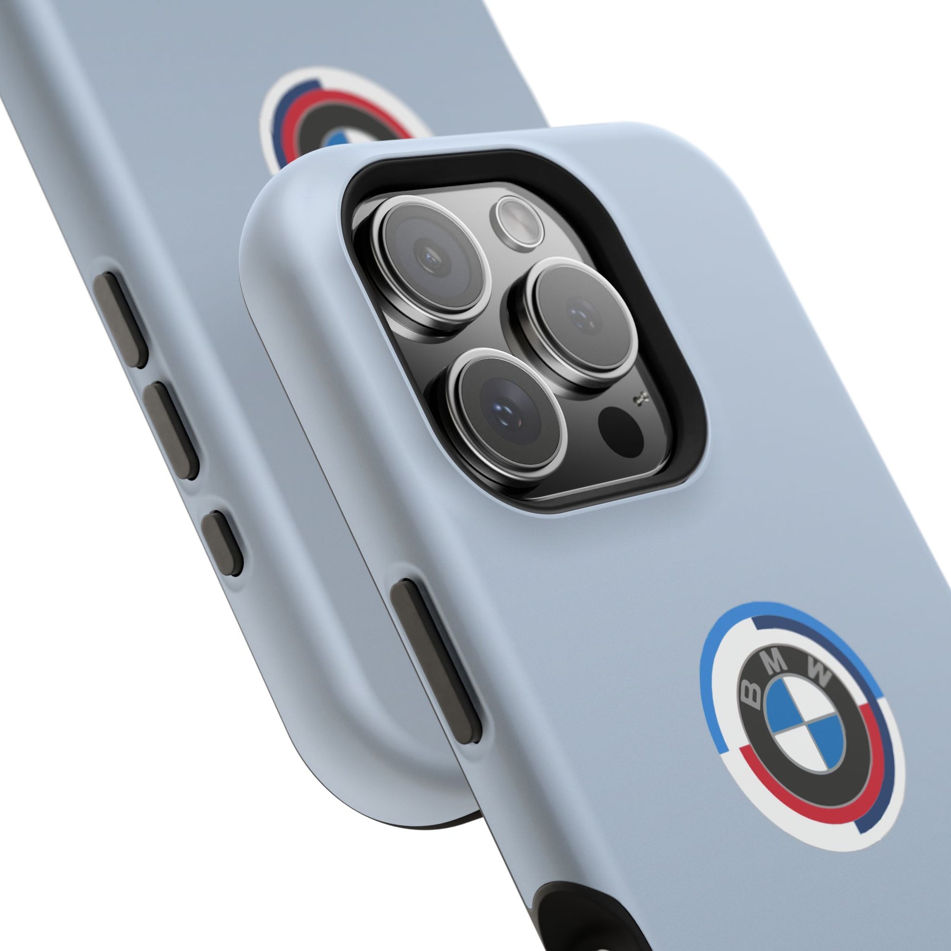 BMW G8X Brooklyn Grey iPhone MagSafe Tough Case - 50 Jahre Logo and M Piping - AI Print Spot