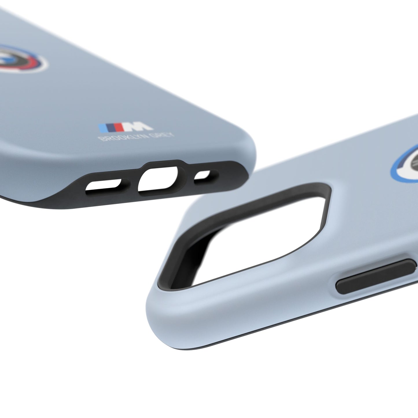 BMW G8X Brooklyn Grey iPhone MagSafe Tough Case - 50 Jahre Logo and M Piping - AI Print Spot