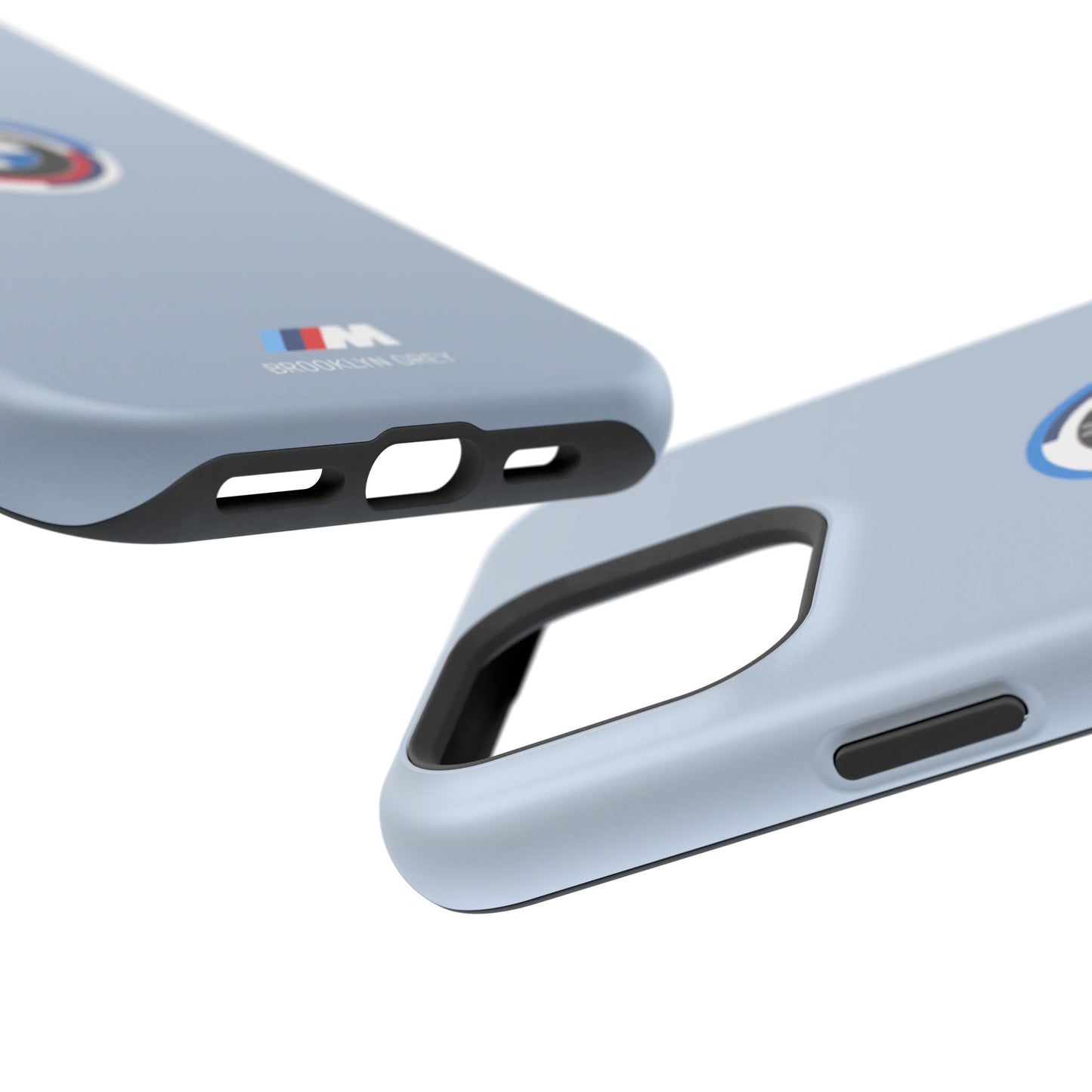 BMW G8X Brooklyn Grey iPhone MagSafe Tough Case - 50 Jahre Logo and M Piping - AI Print Spot