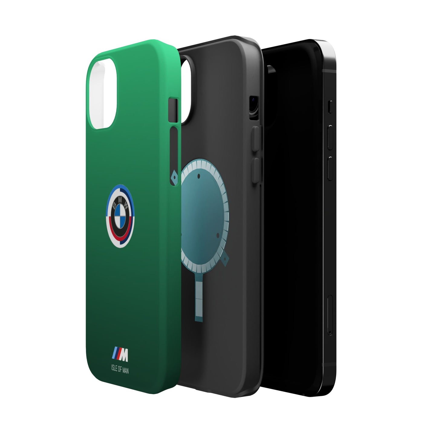 BMW G8X Isle of Man Green iPhone MagSafe Tough Case - 50 Jahre Logo and M Piping - AI Print Spot