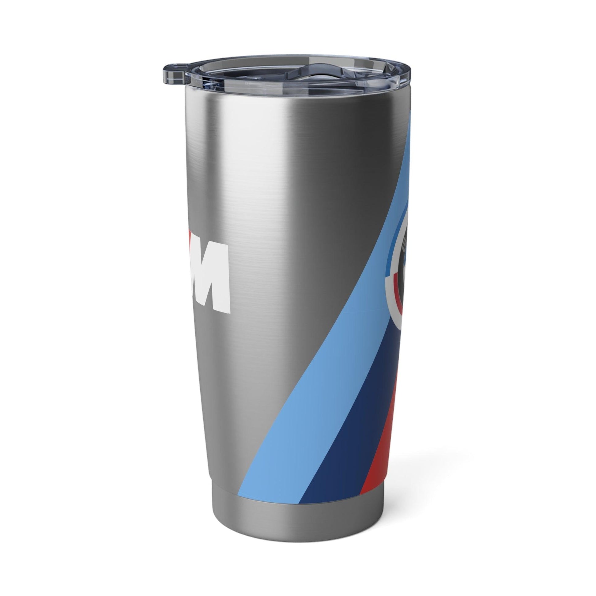 BMW M Series 20oz Tumbler - Silver Steel Finish - M Logo & Piping - Collector’s Edition - Stainless Steel Travel Cup - G8X Enthusiast - AI Print Spot