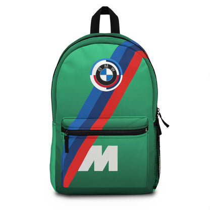 BMW M3 G80 Backpack - Limited Edition - Isle of Man Green - 50 Jahre Logo - M Piping - Collector's Item - Premium Car Enthusiast Gear - AI Print Spot