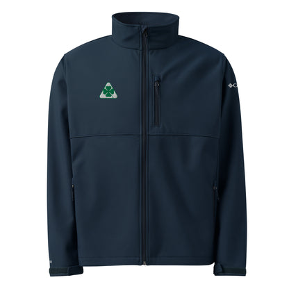 Columbia Soft Shell Jacket Embroidered with Alfa Romeo Quadrifoglio Verde | Alfa Romeo Script on Rear | Wind & Water-Resistant - AI Print Spot