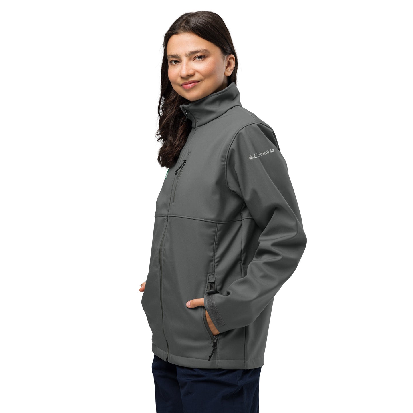 Columbia Soft Shell Jacket Embroidered with Alfa Romeo Quadrifoglio Verde | Alfa Romeo Script on Rear | Wind & Water-Resistant - AI Print Spot