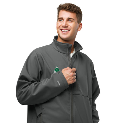 Columbia Soft Shell Jacket Embroidered with Alfa Romeo Quadrifoglio Verde | Alfa Romeo Script on Rear | Wind & Water-Resistant - AI Print Spot