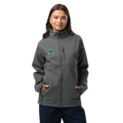 Columbia Soft Shell Jacket Embroidered with Alfa Romeo Quadrifoglio Verde | Alfa Romeo Script on Rear | Wind & Water-Resistant - AI Print Spot