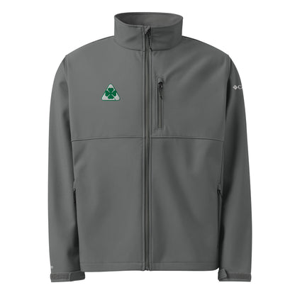 Columbia Soft Shell Jacket Embroidered with Alfa Romeo Quadrifoglio Verde | Alfa Romeo Script on Rear | Wind & Water-Resistant - AI Print Spot