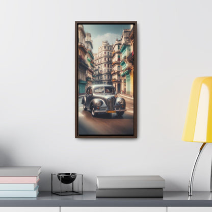 Cuban Nostalgia: Alfa Romeo 75 Vintage Edition Canvas Print - Vertical Canvas Print - AI Print Spot