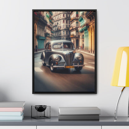 Cuban Nostalgia: Alfa Romeo 75 Vintage Edition Canvas Print - Vertical Canvas Print - AI Print Spot