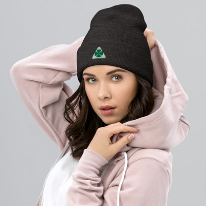 Alfa Romeo Embroidered Quadrifoglio Verde Cuffed Beanie | Unisex Style