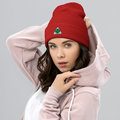 Alfa Romeo Embroidered Quadrifoglio Verde Cuffed Beanie | Unisex Style