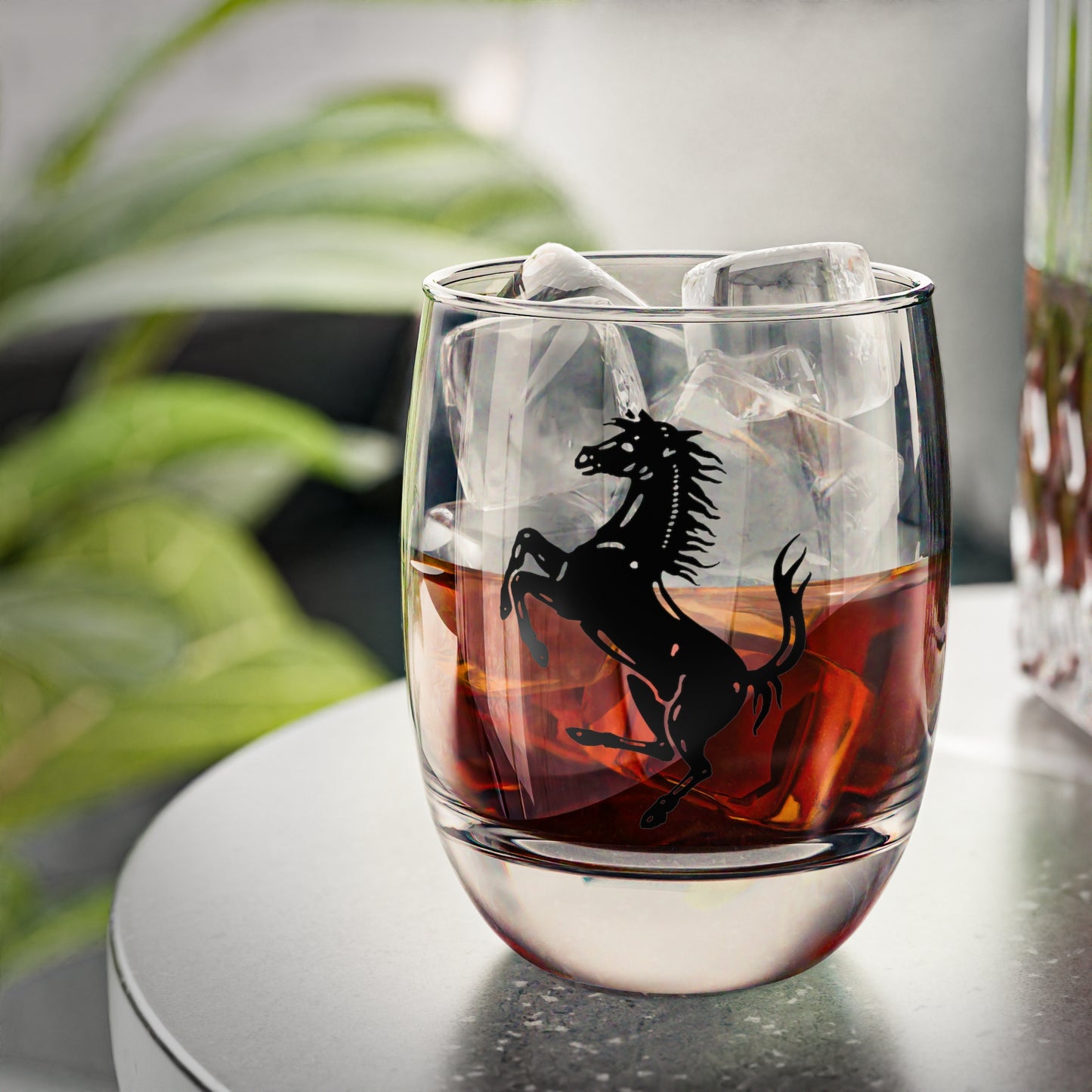 Ferrari Cavallino Rampante - Prancing Horse - 6oz Whiskey Glass – Iconic Italian Design - Made in the USA - AI Print Spot