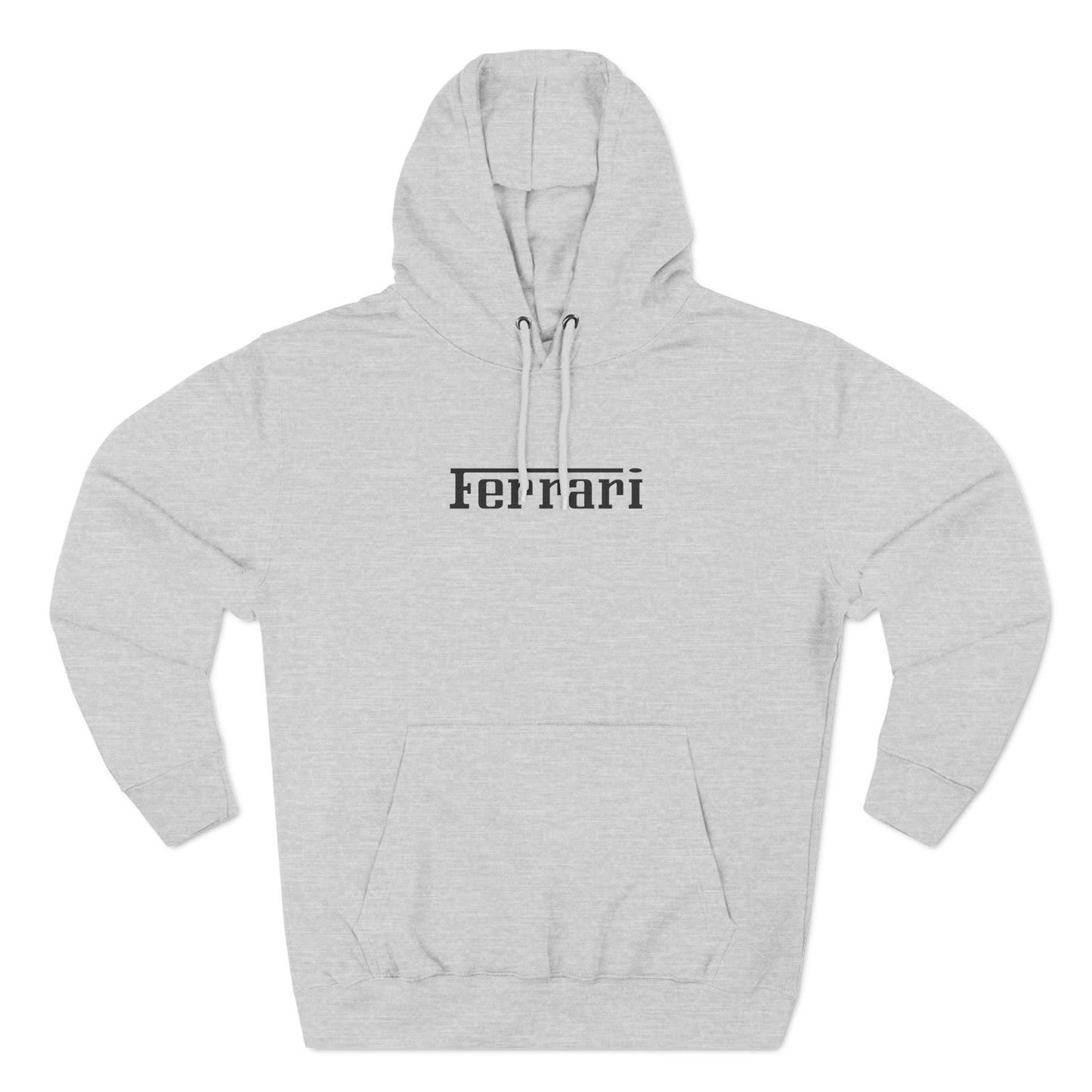 Ferrari Logo Hoodie by Lane Seven - Durable Cotton-Poly Blend True-to-Size Fit 3-Panel Fleece for Ferrari Enthusiasts - Minimalist Design - AI Print Spot