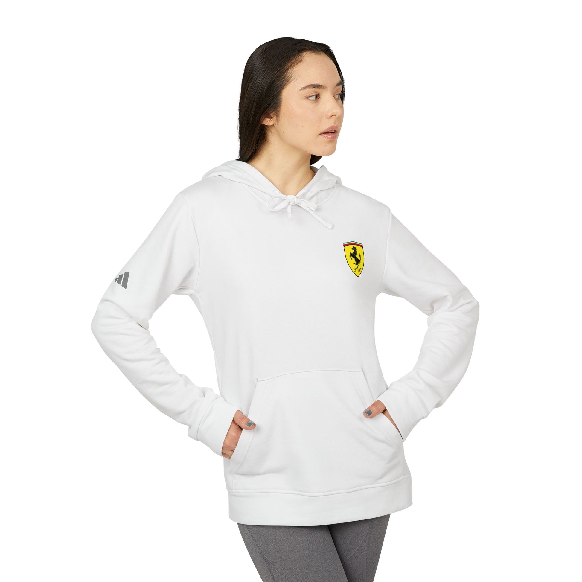 Ferrari Scuderia Unisex Fleece Hoodie – adidas - Comfortable, Stylish, and Perfect for Any Occasion - AI Print Spot