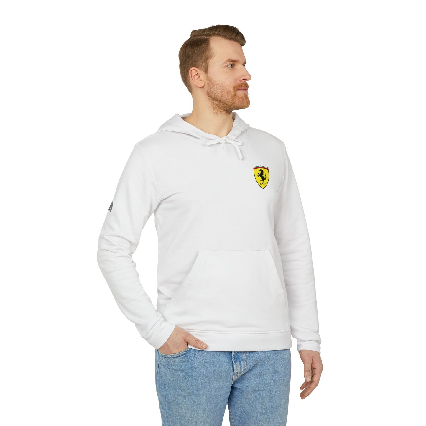 Ferrari Scuderia Unisex Fleece Hoodie – adidas - Comfortable, Stylish, and Perfect for Any Occasion - AI Print Spot